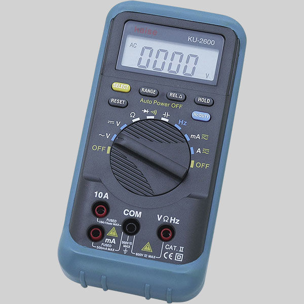 朝日電器 デジタルマルチメータ KU-2600 1個 - アスクル