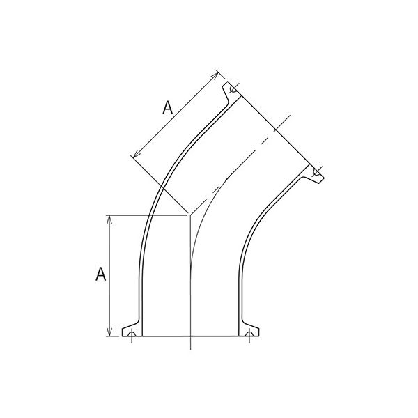 コンサス ヘルール継手 ヘルール45°エルボ 3S EQ-FS3-3S 1個 3-8346-11（直送品） - アスクル