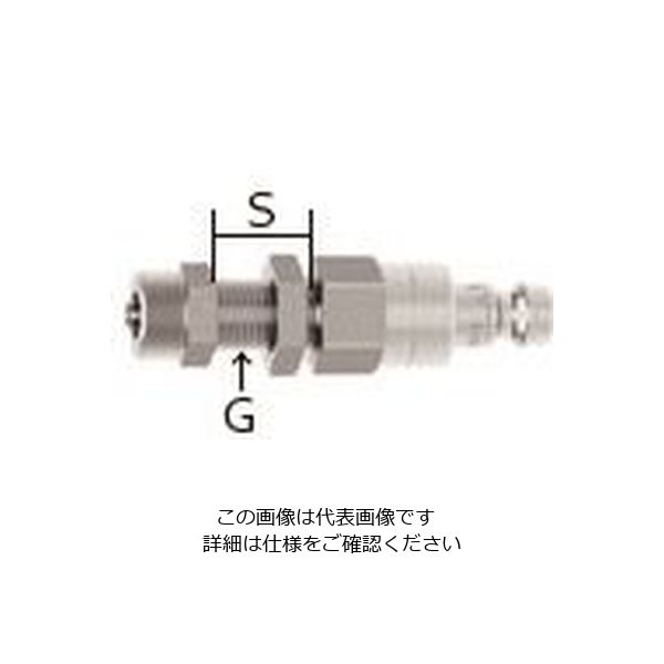 エスコ 6x8mm ウレタンホースカップリング(隔壁/ステンレス製) EA140GL