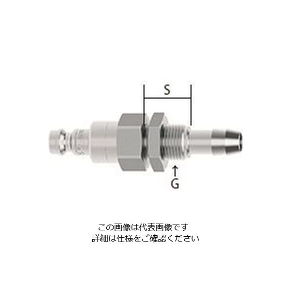 エスコ 5mm ウレタンホースカップリング(隔壁/ステンレス製) EA140GL