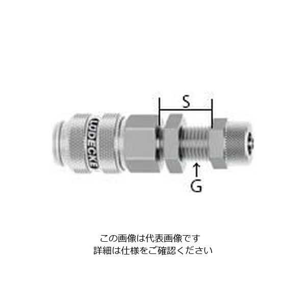 エスコ 6x8mm ウレタンホースカップリング(隔壁/ステンレス/ワン