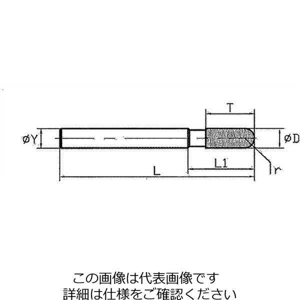 エスコ（esco） 6mm ダイヤモンドルーター（複合材用/先丸） 1本