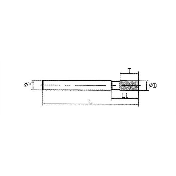 エスコ（esco） 10mm ダイヤモンドルーター（複合材用/円筒） 1本