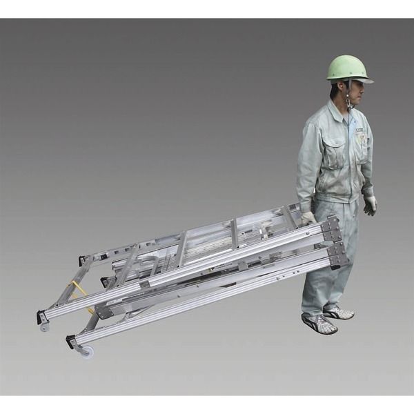 エスコ 600x500x2075ー2375mm 作業台(折畳み式) EA905DD-23 1台（直送品） エスコ mm 重量物のため 商品のお届けが車上渡しになる場合があります