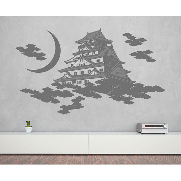 東京ステッカー ウォールステッカー 大判 転写 和風 人気 和柄【大阪城