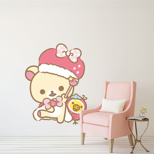 東京ステッカー 大判 リラックマ「コリラックマのみんないちごになぁれ