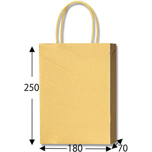 ケース販売】HEIKO 紙袋 PBスムースバッグ S-1 金 003136302 1ケース