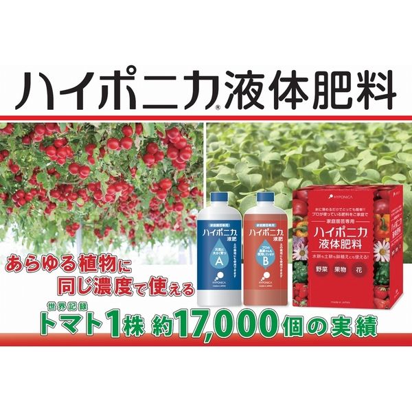 協和 ハイポニカ液体肥料500mlセット 040001 （A・B液2本セット） - アスクル