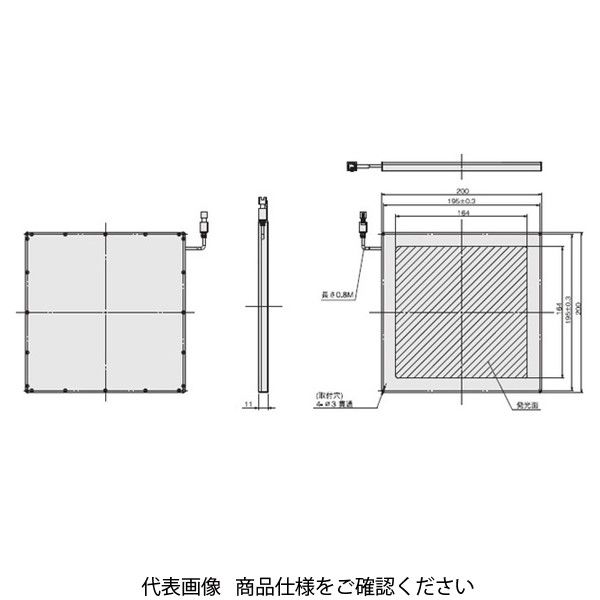 オムロン 画像処理専用照明 FLVーFB200200W 1個（直送品）