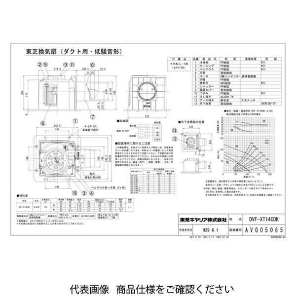 東芝 強弱付 ルーバー別売 DVFーXT14CDK DVF-XT14CDK 1台（直送品