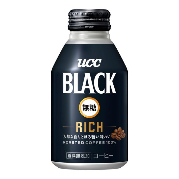 UCC上島珈琲 BLACK無糖(ブラック) RICH(リッチ) リキャップ缶 275g 1セット（48缶）