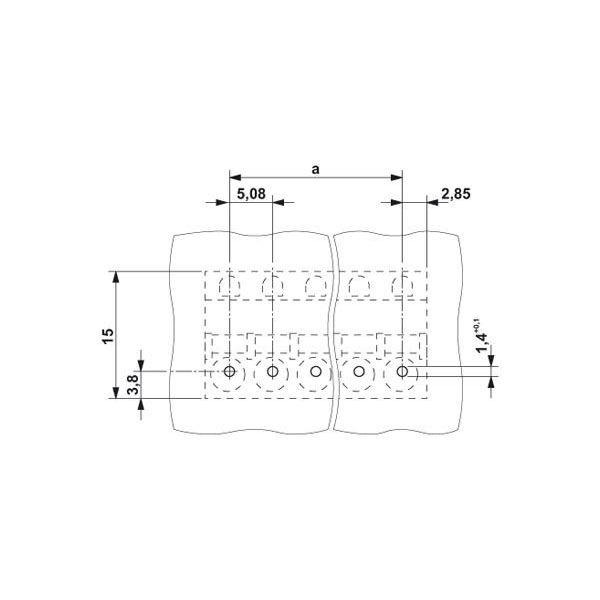 プリント基板用端子台 スプリング接続式 極数8 FKIC 25/ 8-TB-508（直送品）