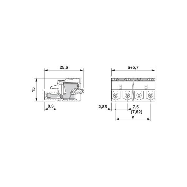 Myheritagedubai - プリント基板用コネクタ スプリング接続式プラグ 極数4 GFKC 25/ 4-ST-762（直送品） コンパクト