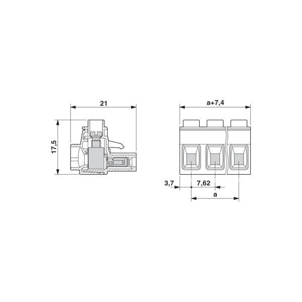 プリント基板用コネクタ ねじ接続式プラグ 極数5 GMSTB 2,5 HCV/ 5ーSTー7,62 1セット(50個)(直送品) プリント基板用コネクタ ねじ接続式プラグ 極数5 GMSTB 2,5 HCV/ 5ーSTー7,62 1セット(50個)(直送品)