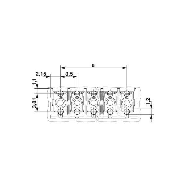 プリント基板用コネクタ ソケット 極数5 リフロー対応 IMCV 15/ 5-G-35 P20 THR（直送品） 