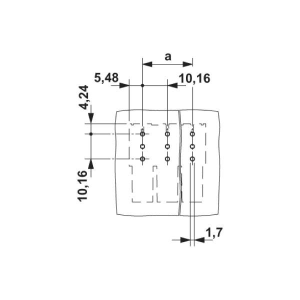 プリント基板用コネクタ ソケット 極数4 IPC 16/ 4-G-1016（直送品） 