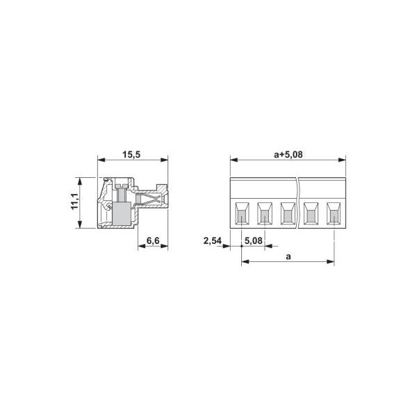 フエニックス・コンタクト プリント基板用コネクタ ねじ接続式プラグ 極数8 MC 1，5/ 8ーSTー5，08 1セット(50個)（直送品）