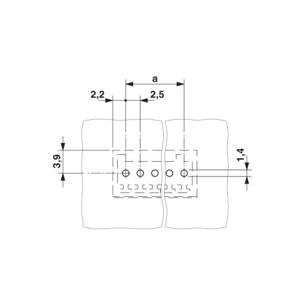 プリント基板用コネクタ ソケット 極数8 リフロー対応 MCV 05/ 8-G-25 THT R44（直送品） - アスクル