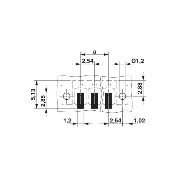 プリント基板用コネクタ ソケット 極数13 リフロー対応 MCV 05/13-G-254 SMD R56（直送品） - アスクル