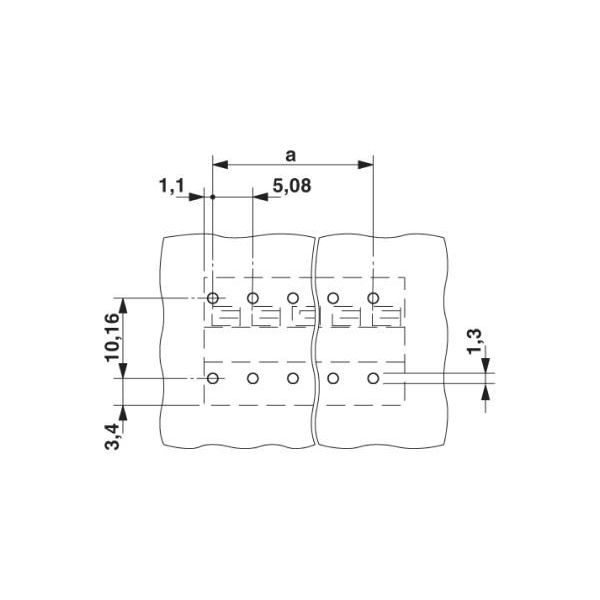 プリント基板用端子台 スプリング接続式 極数3 MFKDSP/ 3-508（直送品） - アスクル