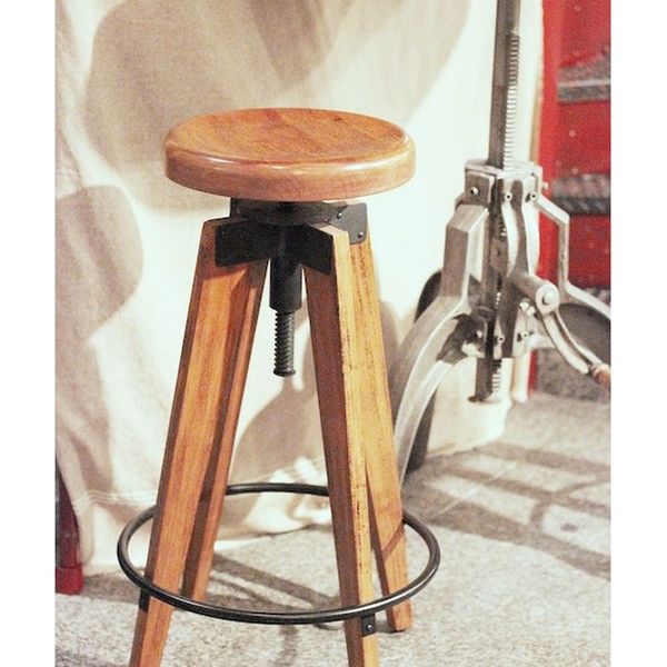 ジャーナルスタンダードファニチャー CHINON HIGH STOOL WOOD シノンハイスツール ウッド 1脚（直送品）