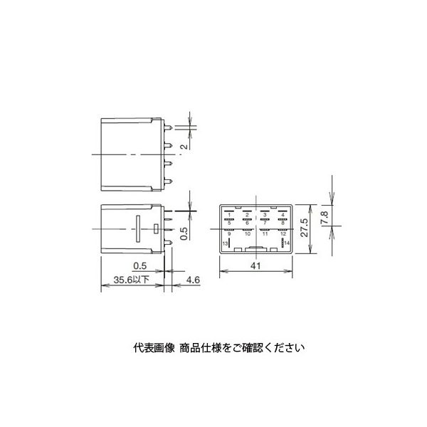 IDEC RH形パワーリレー RH4V2ーUWDC12 1セット(10個)（直送品）
