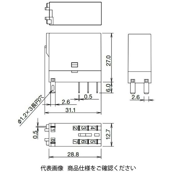 IDEC RJシリーズスリムパワーリレー RJ22SーCLーA24 1セット(10個)（直送品）