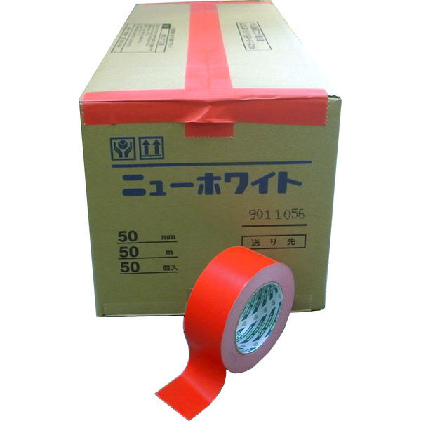 クラフト粘着テープNO.117 50mm×50m 赤 KS-NO.117-RED50P 1