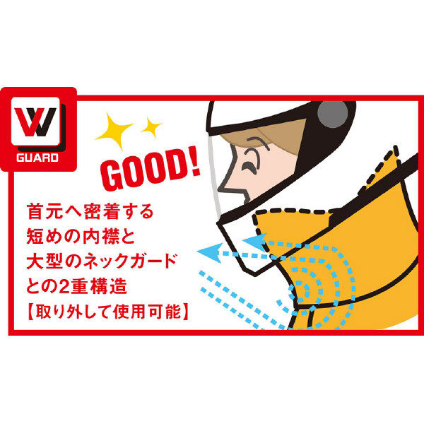 ワイズギア YAR19 CYBER TEX2 WGレインスーツ イエロー 3L 90792