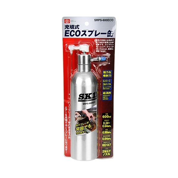 藤原産業 SK11 充填式ECOスプレー缶 SRPSー600ECO 1個（直送品
