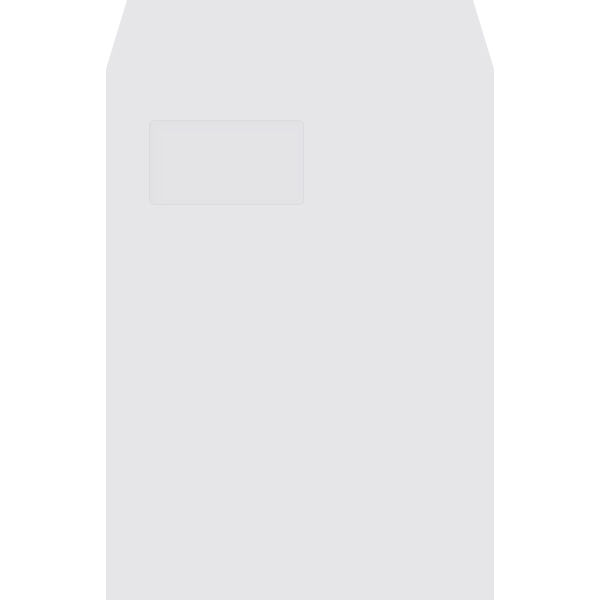 キングコーポレーション 角A4グラシン窓明No.2 プライバシー 保護封筒Wホワイト100スミ貼 125002 1箱（500枚入）（直送品）