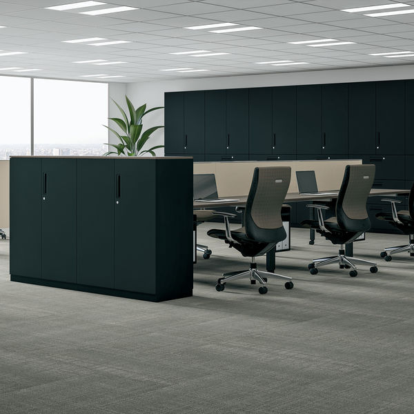 組立設置込】コクヨ エディアBK ロッカー 4人用 2列2段 シリンダ錠 幅