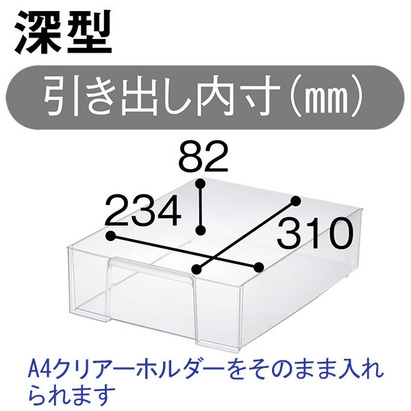 アイリスオーヤマ スチールフロアケース キャスター付き 幅29.1×奥行33