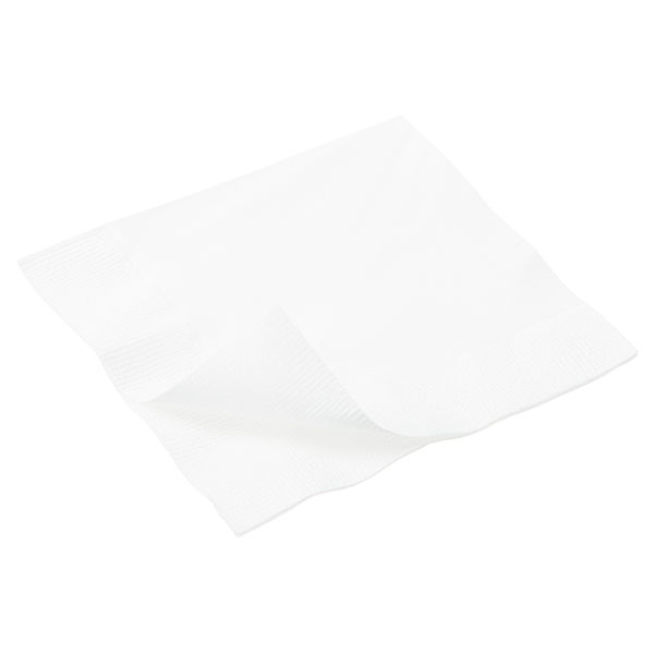 オリエンタル紙業 カラーナプキン 4つ折り FSC 2PL4S-24 白無地 1袋