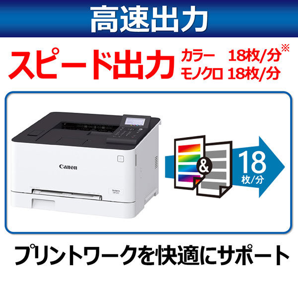 キヤノン Canon LBP5500 A4カラーレーザープリンター 未使用品/未使用トナー4色付