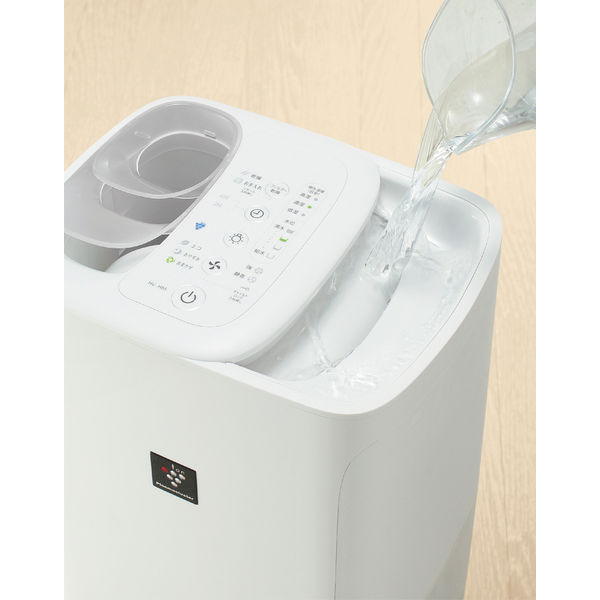 SHARP HV-L55-W 加熱気化式加湿器 プラズマクラスター 人気特価激安 - 加湿器