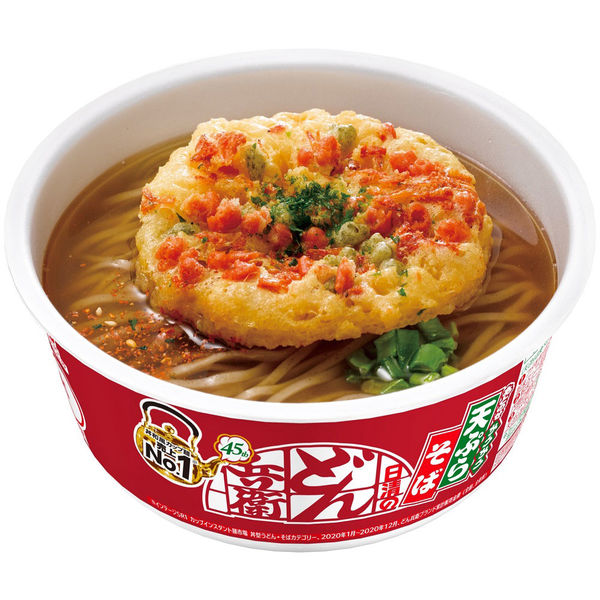 カップ麺 日清のどん兵衛 天ぷらそば (東日本版) 1ケース（12食入） 日清食品 - アスクル