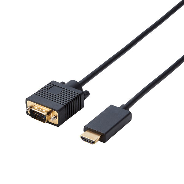 HDMI-VGA 変換ケーブル 2m HDMI[オス] - VGA(D-Sub15pin)[オス] CAC