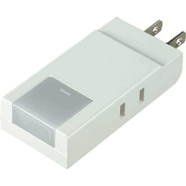 朝日電器 コンパクトタップ2個口ライト付 A-CT002LED(W)(直送 朝日電器 コンパクトタップ2個口ライト付 A-CT002LED(W)(直送