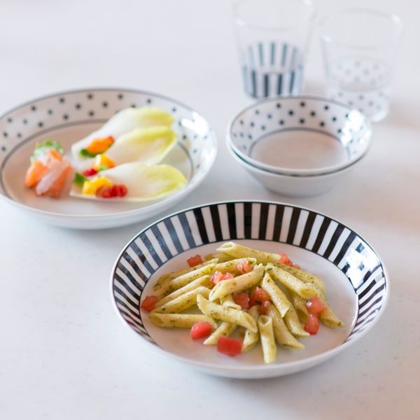 ブルーム 美濃焼 ノヴァパスタ皿/ドット/カレー皿/pastaplate/curryplate/22×4cm（5枚入り）/日本（直送品） - アスクル