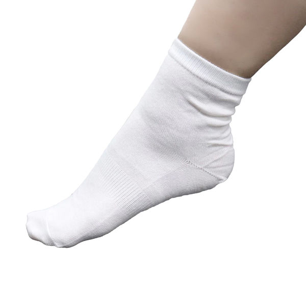 靴下 白 踵付き（OP袋入） SU-15 1セット（500足）（直送品） - アスクル
