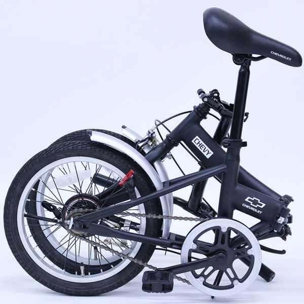 CHEVROLET FDB16G 折り畳み自転車 ブラック MG-CV16G 折畳み