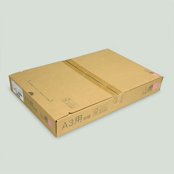 Amazon | [ケース販売] 山櫻 封筒 長3 スミ貼 カーボン