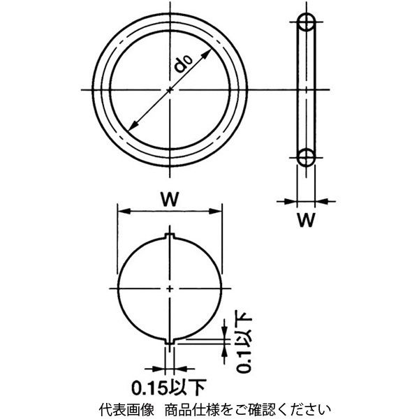 NOK（エヌオーケー） Oリング Sシリーズ（固定用） 1A-S80 1セット（35