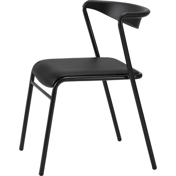 ライオン事務器 LEO スタッキングチェア LE-230S-BK 89039 1脚（直送品
