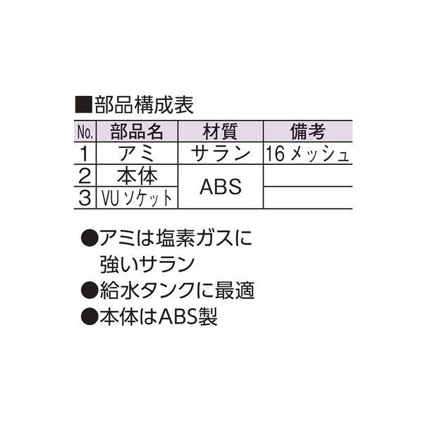 アウス サランネット防虫目皿(VP・VU兼用) D-3BA-PU 75 1個 アウス サランネット防虫目皿(VP・VU兼用) D-3BA-PU 75 1個
