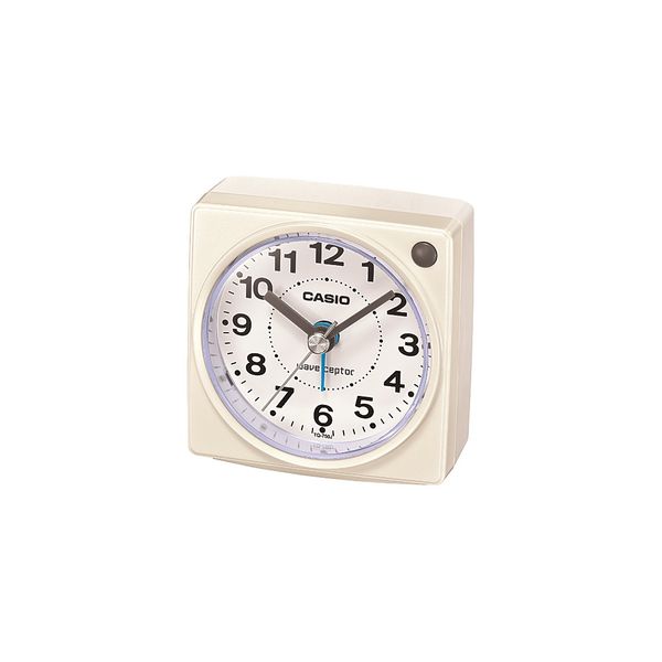 CASIO（カシオ）コンパクトサイズ 置き時計 [電波 ステップ アラーム] 75×77mm TQ-750J-7JF 1個