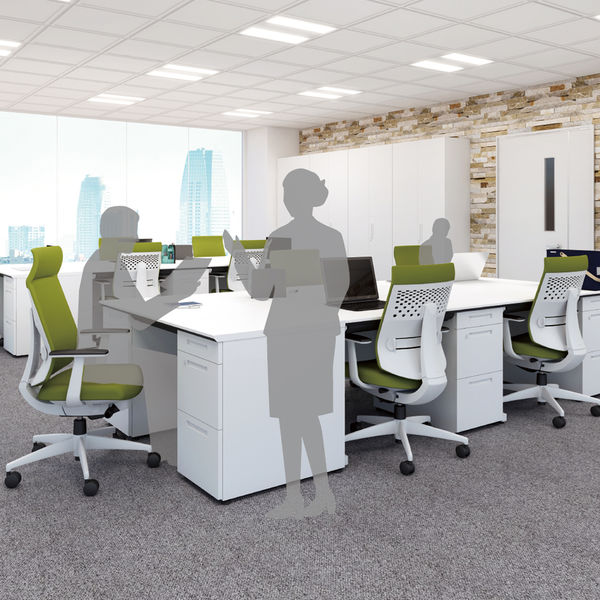 組立設置込】コクヨ iSデスク 両袖 A4タイプ 幅1600×奥行600×高さ720mm