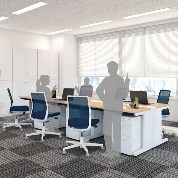 組立設置込】コクヨ iSデスク スタンダードデスク センター引き出し無