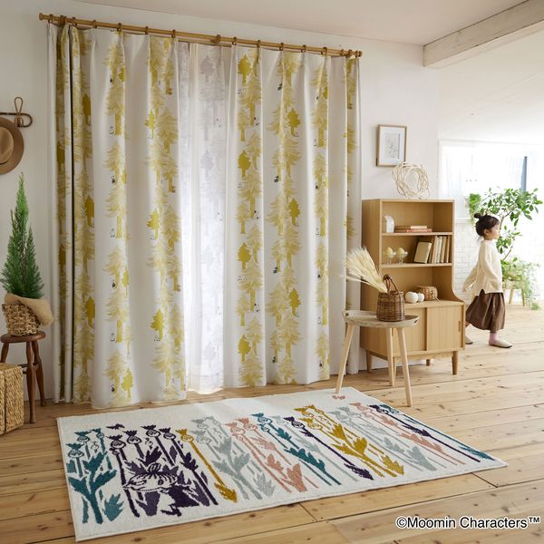 スミノエ MOOMIN セミオーダー カーテン プートドレープ 2800×2350mm イエロー 1セット(2枚入)(直送品) スミノエ MOOMIN セミオーダー カーテン プートドレープ 2800×2350mm イエロー 1セット(2枚入)(直送品)